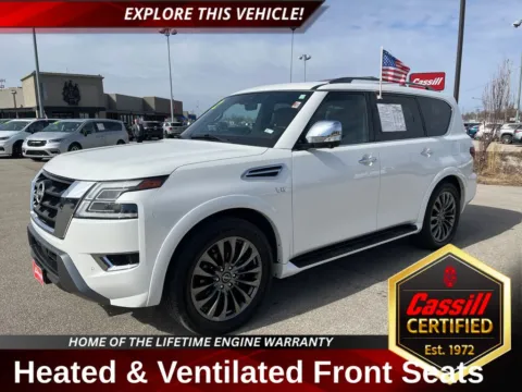 White 2022 Nissan Armada Platinum for sale in Cedar Rapids, IA