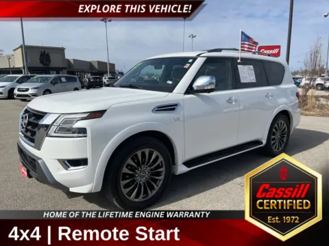 White 2022 Nissan Armada Platinum for sale in Cedar Rapids, IA