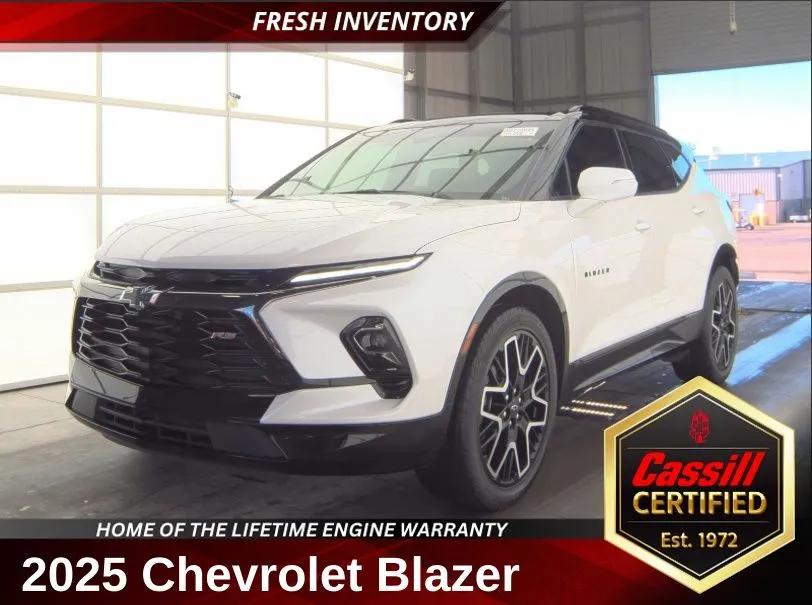 White 2025 Chevrolet Blazer RS for sale in Cedar Rapids, IA