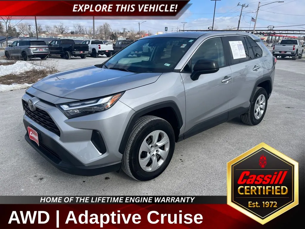 Silver 2024 Toyota RAV4 LE for sale in Cedar Rapids, IA