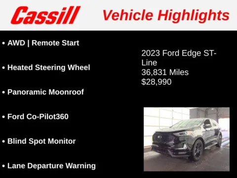 Another view of 2023 Ford Edge ST Line for sale in Cedar Rapids, IA at Cassill Motors