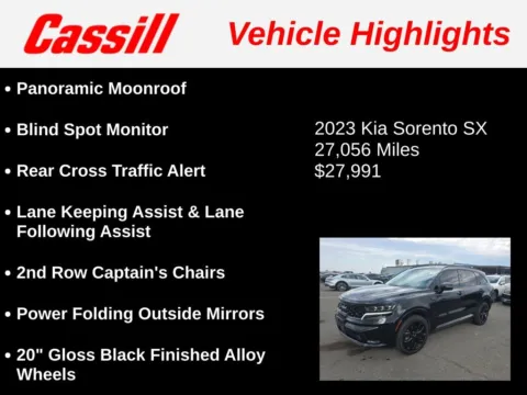 Another view of 2023 Kia Sorento SX for sale in Cedar Rapids, IA at Cassill Motors