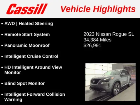 Another view of 2023 Nissan Rogue SL for sale in Cedar Rapids, IA at Cassill Motors