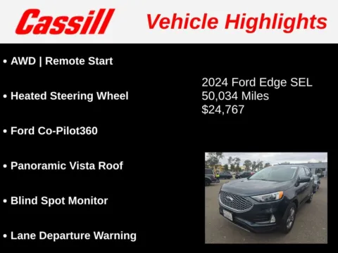 Another view of 2024 Ford Edge SEL for sale in Cedar Rapids, IA at Cassill Motors