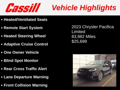 Another view of 2023 Chrysler Pacifica Limited for sale in Cedar Rapids, IA at Cassill Motors