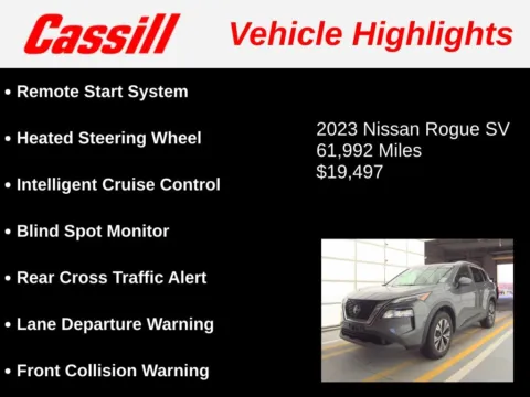 Another view of 2023 Nissan Rogue SV for sale in Cedar Rapids, IA at Cassill Motors