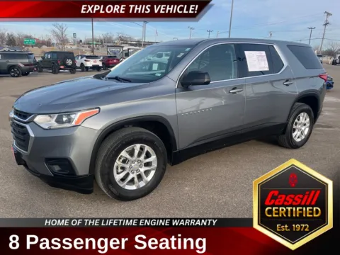 Gray 2021 Chevrolet Traverse LS for sale in Cedar Rapids, IA