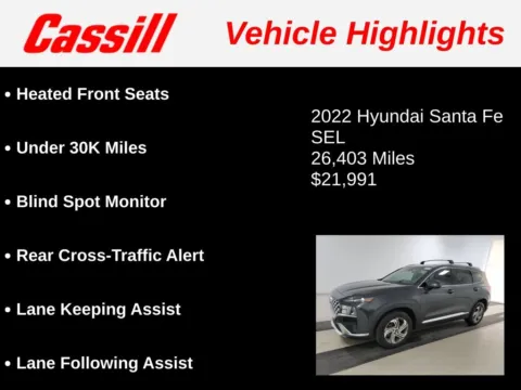 Another view of 2022 Hyundai Santa Fe SEL for sale in Cedar Rapids, IA at Cassill Motors