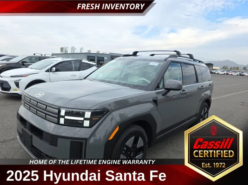 Gray 2025 Hyundai Santa Fe Hybrid SEL for sale in Cedar Rapids, IA