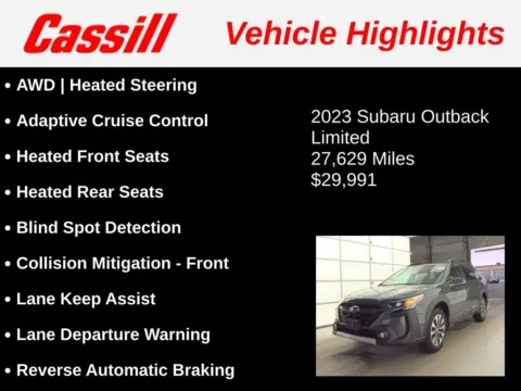 Another view of 2023 Subaru Outback Limited for sale in Cedar Rapids, IA at Cassill Motors
