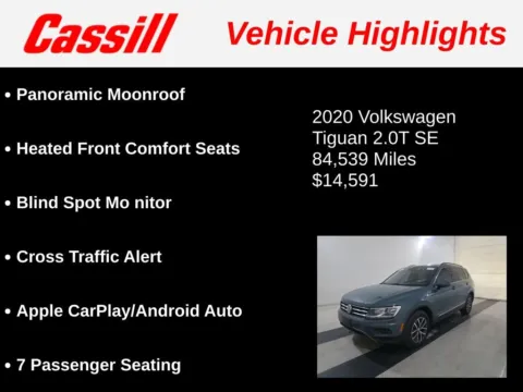 Another view of 2020 Volkswagen Tiguan 2.0T SE for sale in Cedar Rapids, IA at Cassill Motors