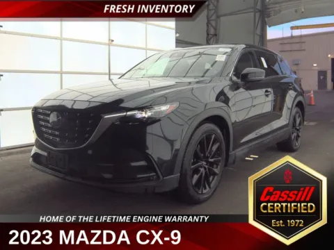 Black 2023 Mazda CX-9 Touring Plus for sale in Cedar Rapids, IA