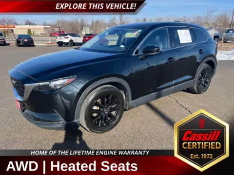 Black 2023 Mazda CX-9 Touring Plus for sale in Cedar Rapids, IA