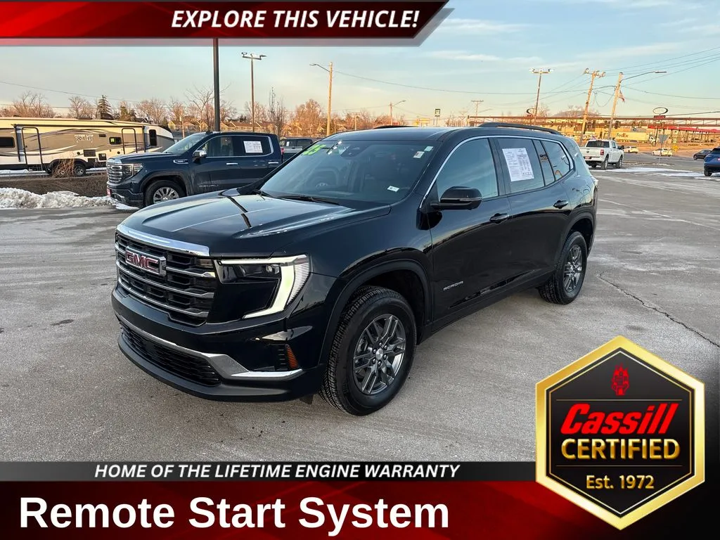Black 2025 GMC Acadia Elevation for sale in Cedar Rapids, IA