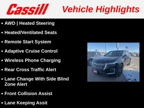 Another view of 2022 Chevrolet Traverse Premier for sale in Cedar Rapids, IA at Cassill Motors