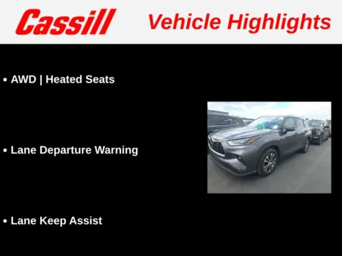 Another view of 2021 Toyota Highlander XLE for sale in Cedar Rapids, IA at Cassill Motors