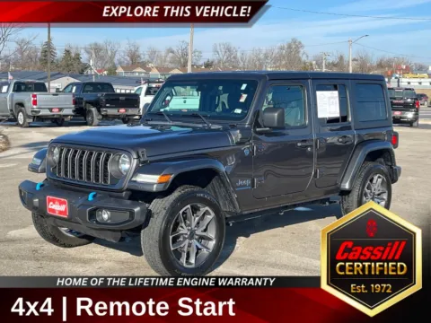 Gray 2024 Jeep Wrangler Sport S 4xe for sale in Cedar Rapids, IA
