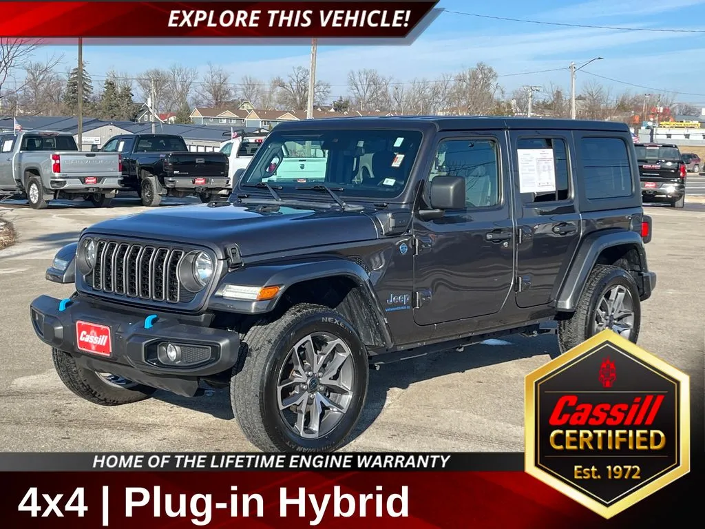 Gray 2024 Jeep Wrangler Sport S 4xe for sale in Cedar Rapids, IA