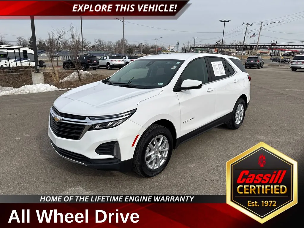 White 2022 Chevrolet Equinox LT for sale in Cedar Rapids, IA