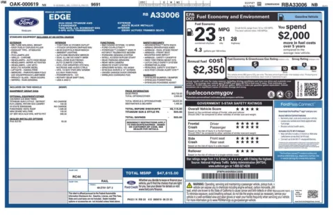 Photos of 2024 Ford Edge Titanium for sale in Cedar Rapids, IA at Cassill Motors