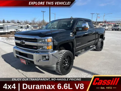 Black 2015 Chevrolet Silverado 2500HD LTZ for sale in Cedar Rapids, IA