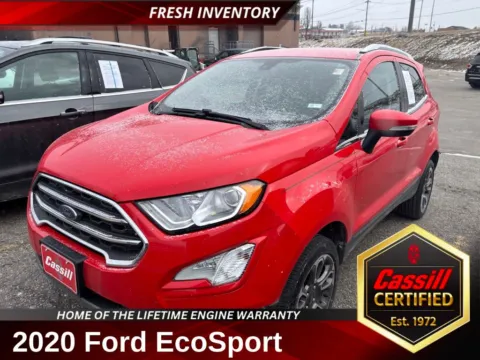Red 2020 Ford EcoSport Titanium for sale in Cedar Rapids, IA
