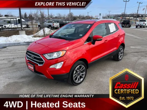 Red 2020 Ford EcoSport Titanium for sale in Cedar Rapids, IA