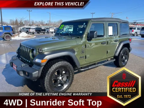 Green 2023 Jeep Wrangler Sport S for sale in Cedar Rapids, IA