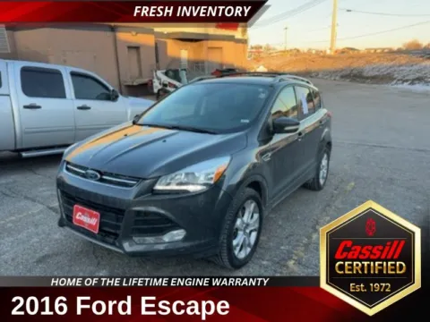 Gray 2016 Ford Escape Titanium for sale in Cedar Rapids, IA