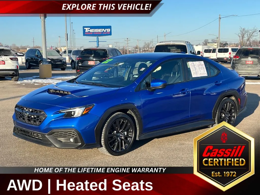Blue 2022 Subaru WRX Premium for sale in Cedar Rapids, IA
