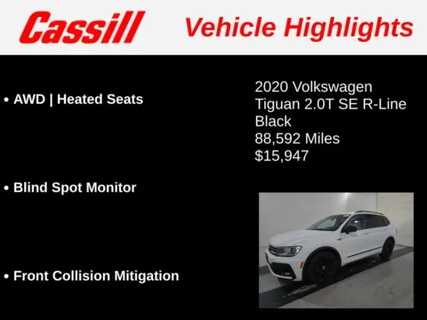 Another view of 2020 Volkswagen Tiguan 2.0T SE R-Line Black for sale in Cedar Rapids, IA at Cassill Motors