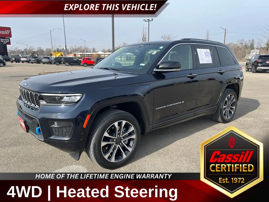 Blue 2022 Jeep Grand Cherokee Overland 4xe for sale in Cedar Rapids, IA