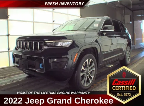 Blue 2022 Jeep Grand Cherokee Overland 4xe for sale in Cedar Rapids, IA