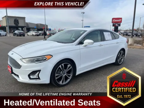 White 2019 Ford Fusion Titanium for sale in Cedar Rapids, IA