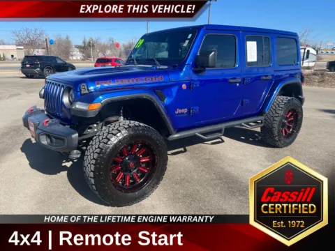Blue 2019 Jeep Wrangler Unlimited Rubicon for sale in Cedar Rapids, IA