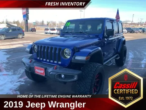 Blue 2019 Jeep Wrangler Unlimited Rubicon for sale in Cedar Rapids, IA