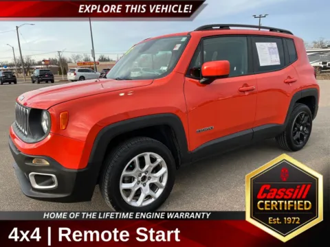 Orange 2018 Jeep Renegade Latitude for sale in Cedar Rapids, IA