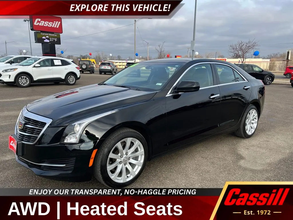 Black 2018 Cadillac ATS 2.0L Turbo for sale in Cedar Rapids, IA