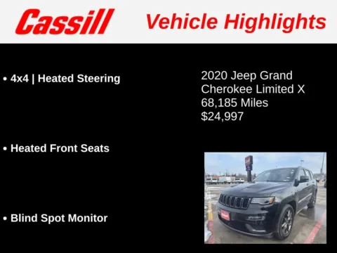 Another view of 2020 Jeep Grand Cherokee Limited X for sale in Cedar Rapids, IA at Cassill Motors
