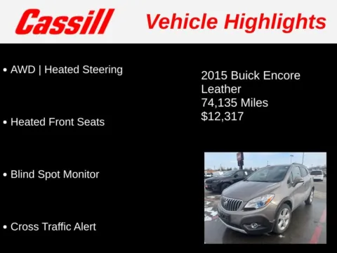 Another view of 2015 Buick Encore Leather for sale in Cedar Rapids, IA at Cassill Motors