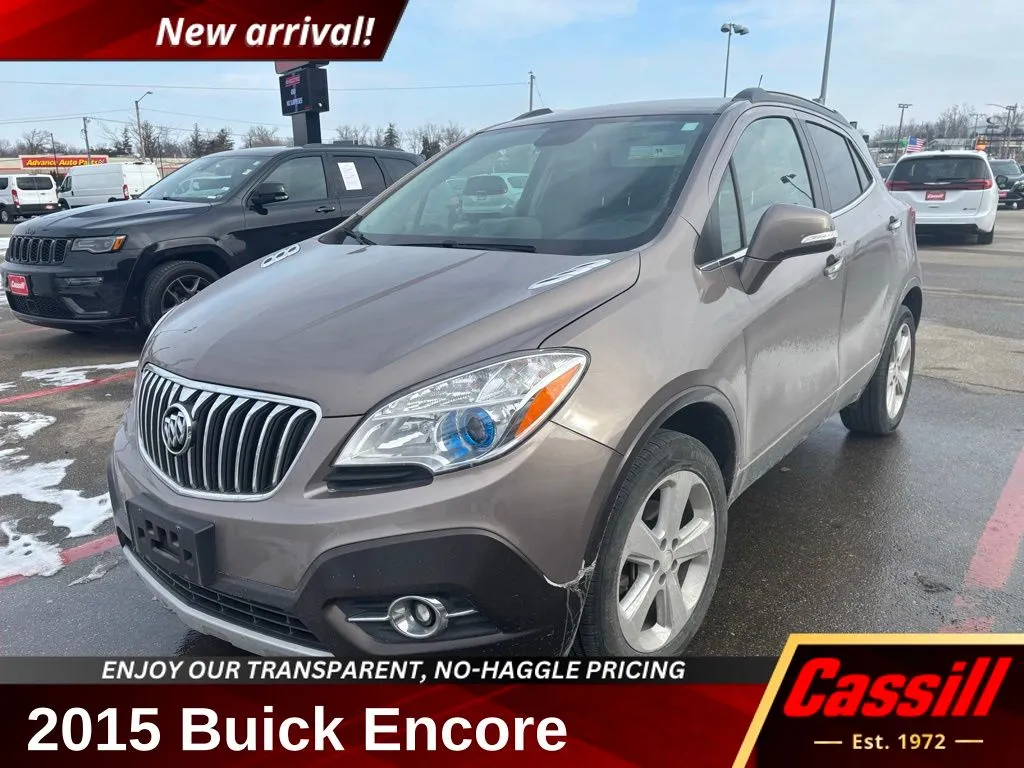 Silver 2015 Buick Encore Leather for sale in Cedar Rapids, IA