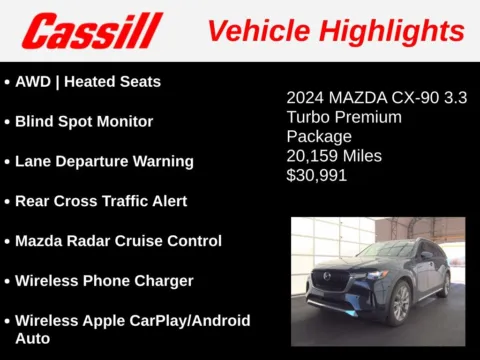 Another view of 2024 Mazda CX-90 3.3 Turbo Premium for sale in Cedar Rapids, IA at Cassill Motors