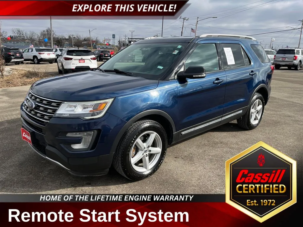 Blue 2017 Ford Explorer XLT for sale in Cedar Rapids, IA