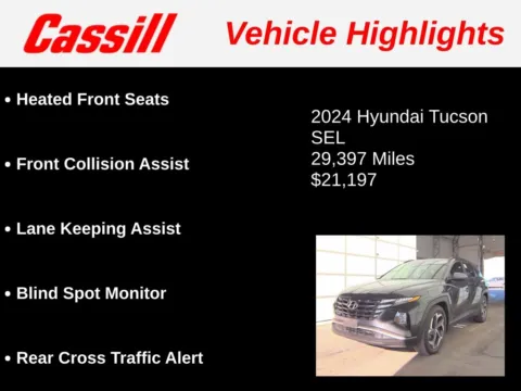 Another view of 2024 Hyundai Tucson SEL for sale in Cedar Rapids, IA at Cassill Motors