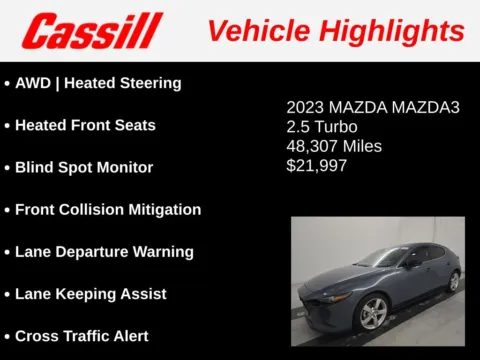 Another view of 2023 Mazda Mazda3 2.5 Turbo for sale in Cedar Rapids, IA at Cassill Motors