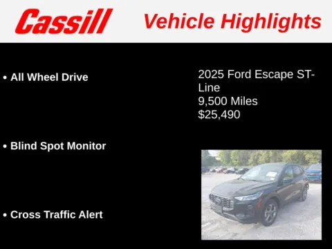 Another view of 2025 Ford Escape ST-Line for sale in Cedar Rapids, IA at Cassill Motors