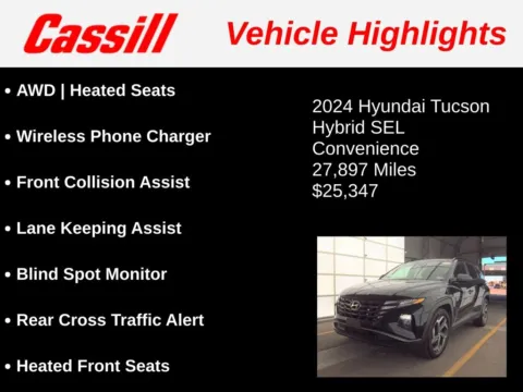 Another view of 2024 Hyundai Tucson Hybrid SEL Convenience for sale in Cedar Rapids, IA at Cassill Motors