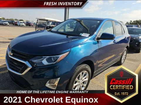 Blue 2021 Chevrolet Equinox LT for sale in Cedar Rapids, IA