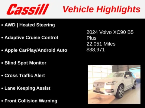 Another view of 2024 Volvo XC90 B5 Plus for sale in Cedar Rapids, IA at Cassill Motors