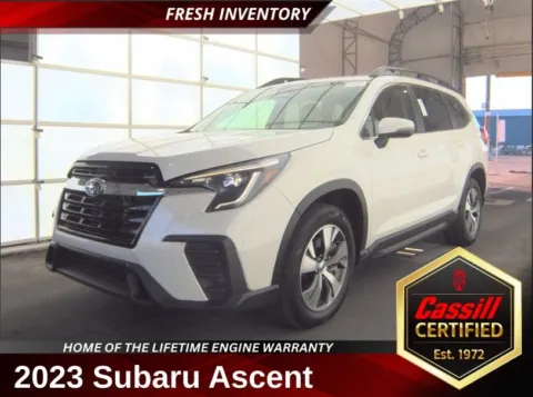 White 2023 Subaru Ascent Premium for sale in Cedar Rapids, IA